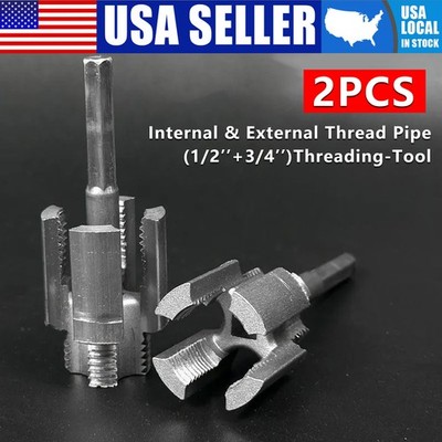 Integrated Internal & External Pipe Threading-Tool, PVC Pipe Threader Kit USA