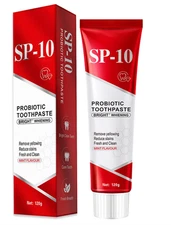 SP-10 Probiotic Toothpaste Whitening, Fresh Breath, Deep Cleaning Care 120G