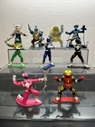 Vintage 1993 Mighty Morphin Power Rangers 3" Mini PVC Figures - Set of 9 W17