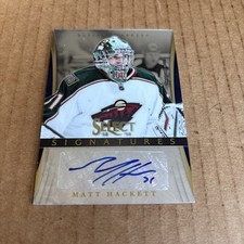2013-14 Select Signatures AUTO Matt Hackett #SI-MH Wild Sabres Hockey Card (f3)