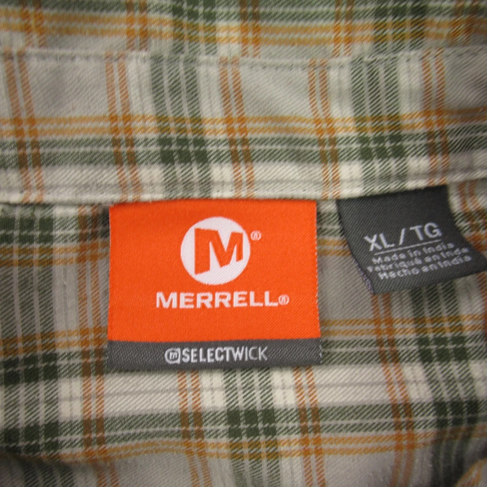 Merrell Shirt Mens XL Long Sleeve Button Front Pockets Outdoors Selectwick - Image 3 of 4