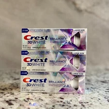 3 PACK-Crest 3D White Brilliance Toothpaste 4.6oz-Pick preference*NEW-FREE Ship*