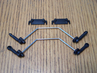 Arrma V6 Kraton 6s BLX Front & Rear Sway Bars w/ Roll Bar Mounts &Balls Swaybars