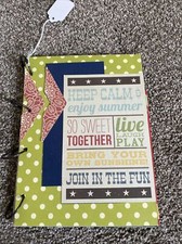 Homemade 12 Page Summer Scrapbook