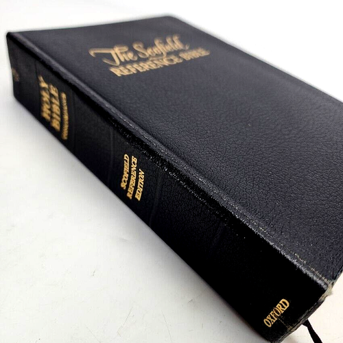 The Scofield Reference Bible Holy KJV 1945 Oxford Leather King James Book Vtg - Imagen 13 de 19