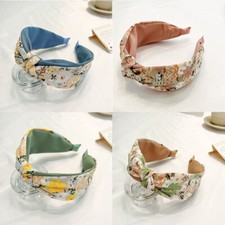 Printed Fabric Headband Wide Edge Women Hair Accessories Headdress Hairpin