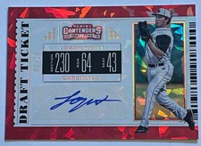 2019 Panini Contenders Draft Picks Logan Wyatt CRACKED ICE AUTO S# 09/23 Giants