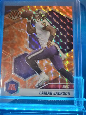 2021 Mosaic Lamar Jackson Orange Reactive Prizm #222 AFC Pro Bowl