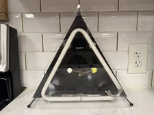 RARE Vintage Dapy Triangle / Pyramid Neon Clock - COOL! **PLS READ** SHIPS FREE!