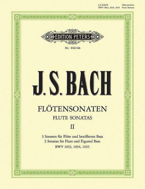 Sonaten Für Flöte Und Bezifferten Bass Bwv 1033 - 1035 / Urtext |