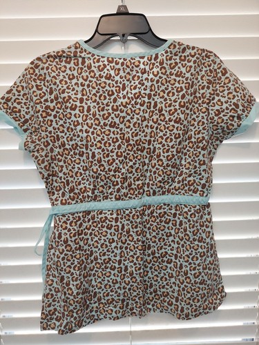Lot of 4 Small Koi scrub tops Kathy Peterson Pockets Tie Patterned Solid SS - Picture 3 of 9