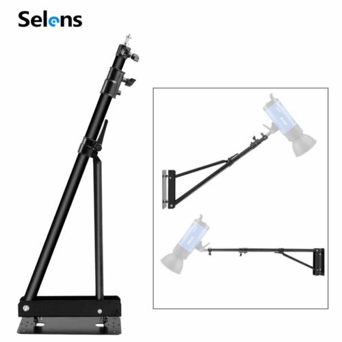 Selens Triangle Wall Mounting Boom Arm For Photography Video Light Monolight - Afbeelding 1 van 12