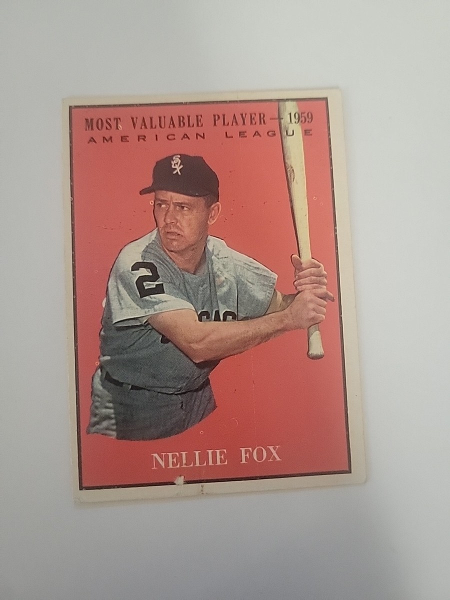 s-l400.jpg Nellie Fox 1961 Topps Baseball Card #477 American League Most Valuable Player main image 1