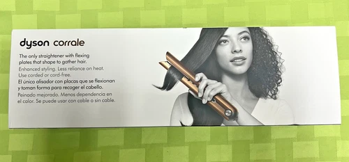 $499. 98 Dyson Corrale Hair Styler Straightener Cord Free Copper/Nickel HS07 NEW