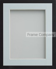 Black Wooden Picture Frames Webber Range Modern Slim Photo Frame with Card Mount