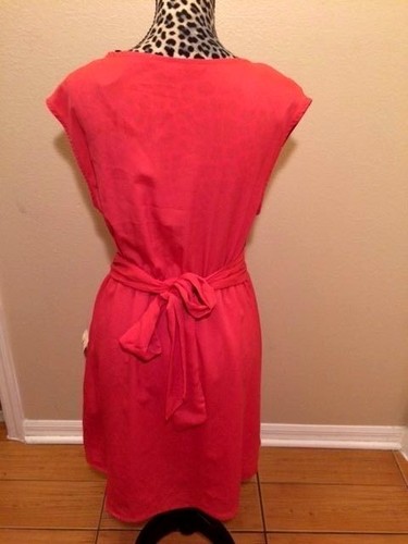 FOREVER 21 - PEACH ROUND A-LINE DRESS - L - Picture 2 of 3