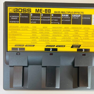 BOSS ME-8B Bass Multiple Effects with Adapter Tested from Japan | eBay