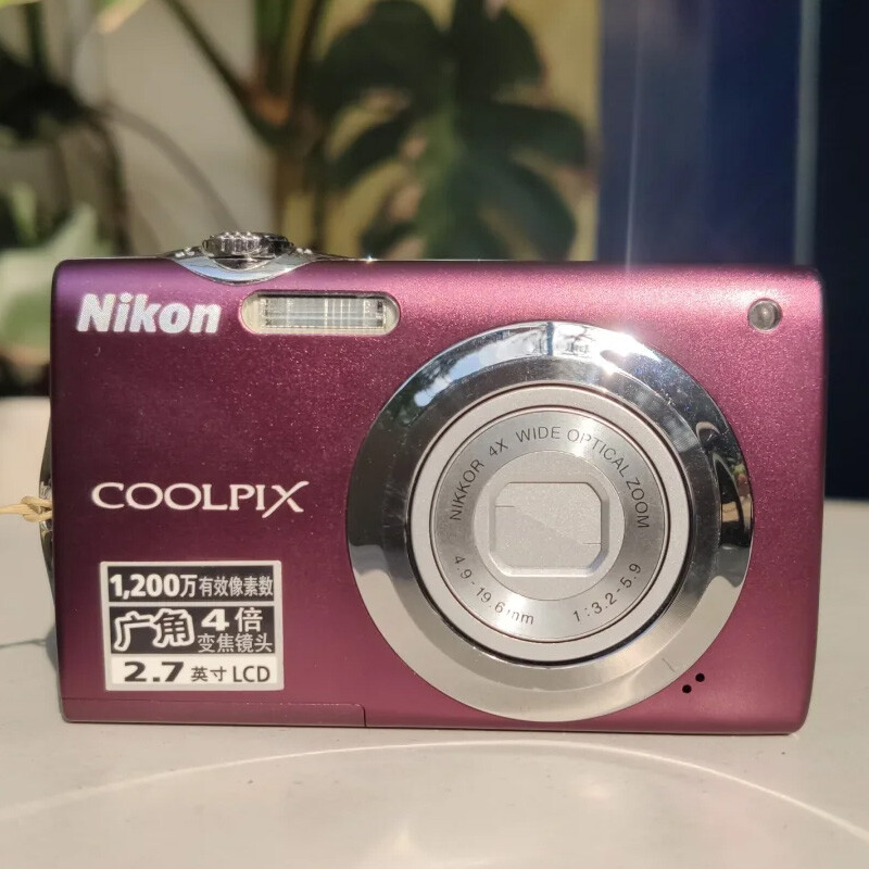 NIKON Coolpix S3000 Digital Camera Plum 12.0MP W/ memory card | eBay
