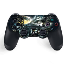 Skins Decal Wrap for PS4 / PS4 Pro Controller - 3 Wolves Moonlight
