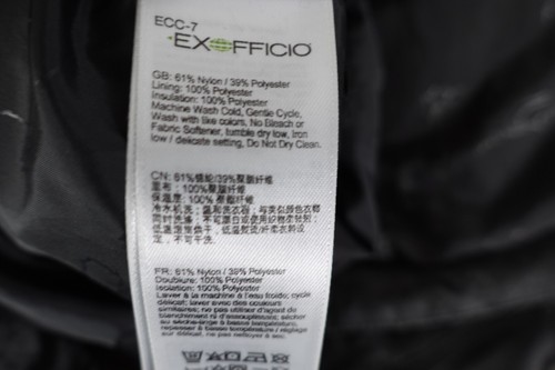 ExOfficio Mens Full Zip Vest Size XL Snaps 3M Water Resistant 3M Casual Gray - Picture 22 of 22