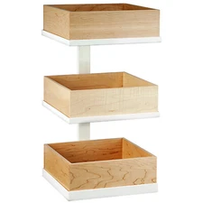 Cal-Mil Blonde 12 1/2" x 13 1/4" x 20 1/2" Three Tier Merchandiser WS-2112232015