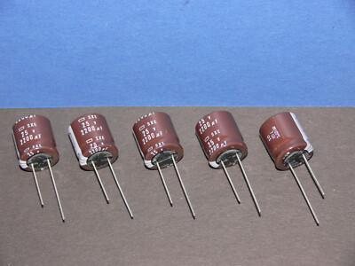 NIPPON 2200uF 25V Low ESR SXE 105° Elko Elektrolyt Kondensator capacitor 5 Stück