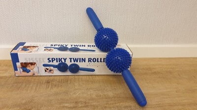  SISSEL Spiky Twin Roller Massage Ball Igel-Ball Noppen Gerät Massage  
