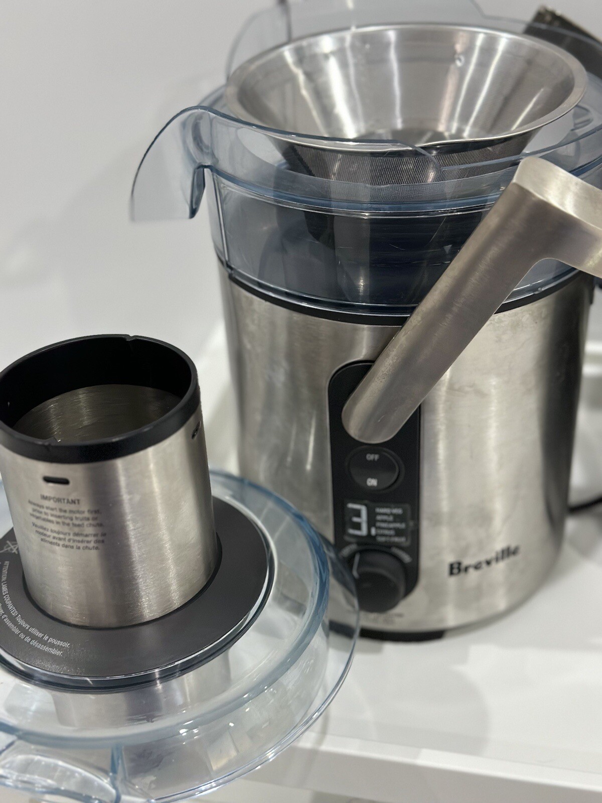 Breville BJE510XL MultiSpeed Juice Fountain 900Watt Juicer eBay