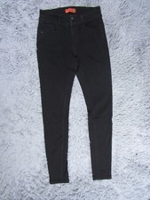 WAX JEANS Jean Womens 5/27 Skinny Black Denim Dark Wash Pants Bottoms Slim