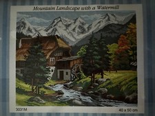 Printed needlepoint tapestry canvas Only watermill Orchidea 3031 40x50 Cm