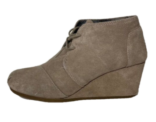 TOMS Womens Desert Brown Suede Wedges Size 11 - image 1