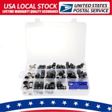 52x Quick Connect Air Hose Fitting Kit 1/4" 3/8" 1/2" Push to Connect Air Fit U5