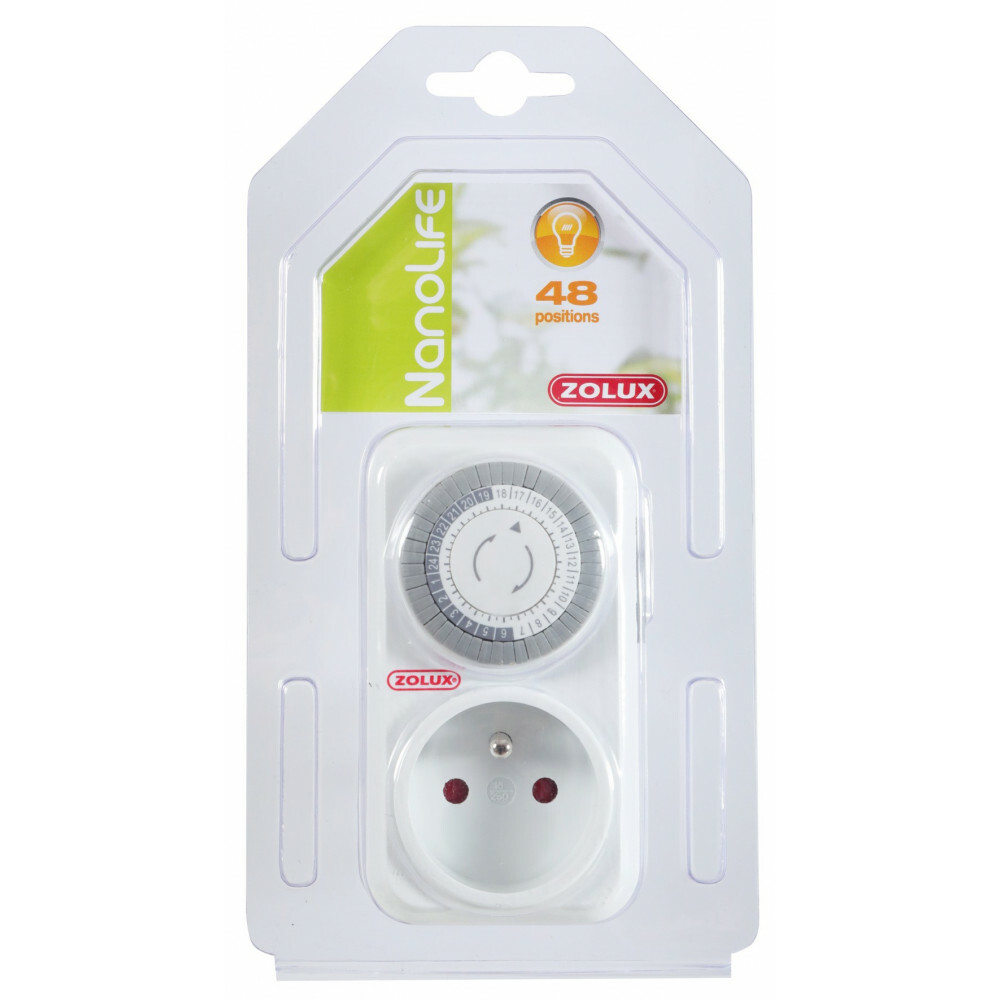 ZOLUX TIMER MECCANICO TEMPORIZZATORE ACQUARIO LUCI ILLUMINAZIONE