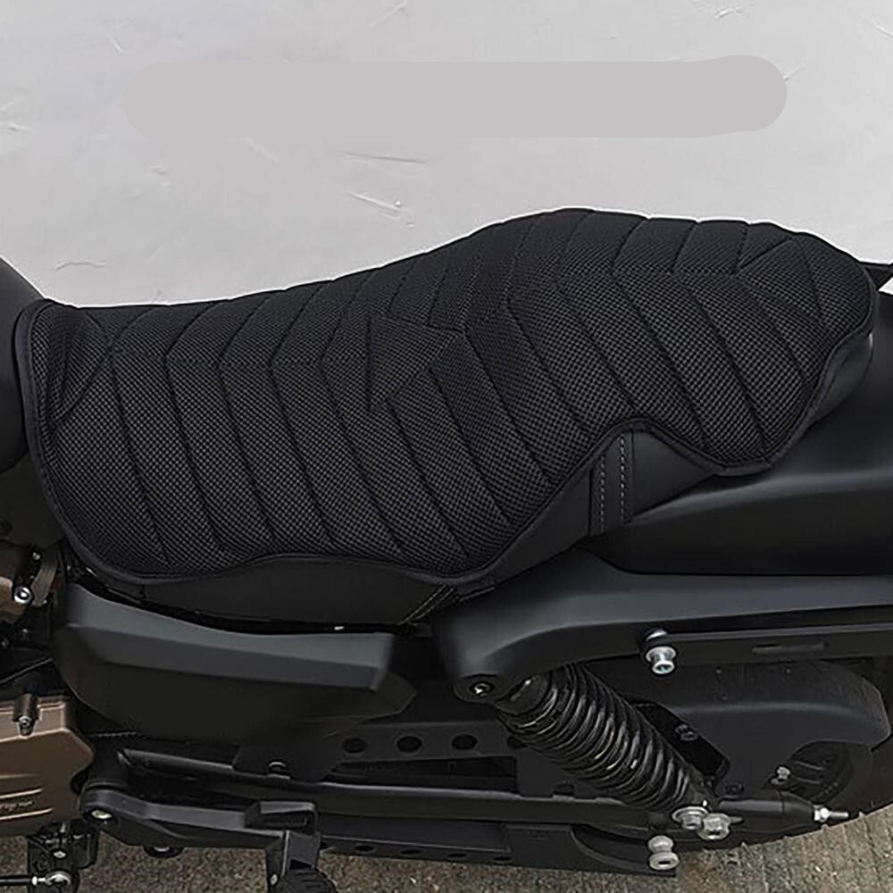 Motorcycle Seat Cushion Shock Pad Comfort Breathable 3D Mesh Cushion Anti-slip