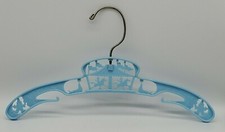 Baby World Co Blue Plastic Child's Clothes Hanger Vintage 1960's Carousel Clowns