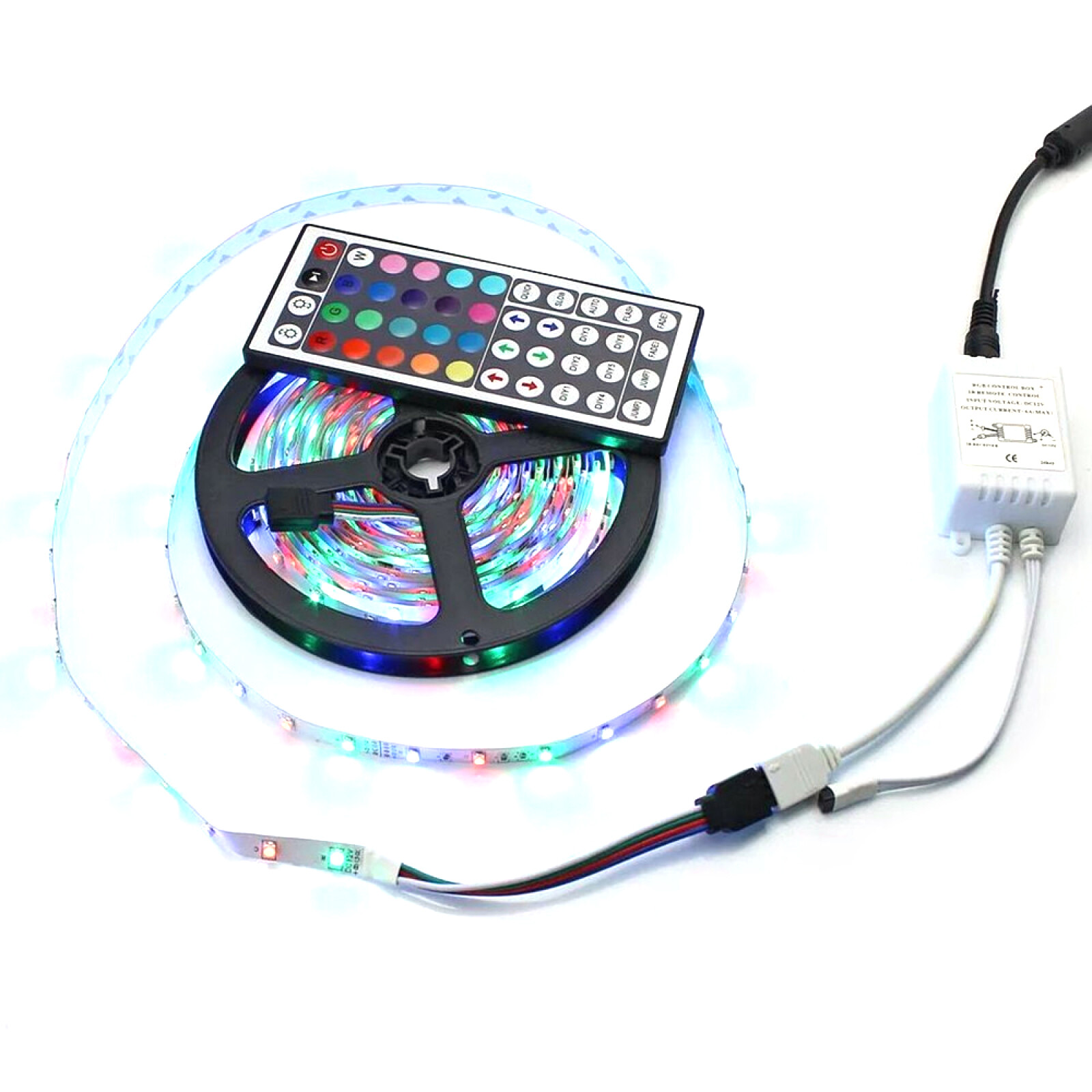 LED Strip Lights 5M RGB 5050 Colour Changing Tape Cabinet Kitchen TV Lighting-image