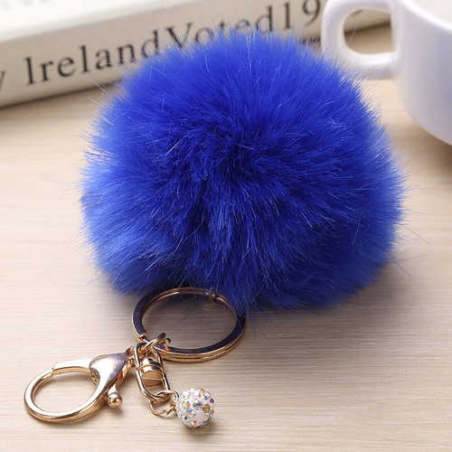 Schlüsselanhänger Kunstfell Bommel Ball Keychain Ball weich flauschig Charm Handtaschenanhänger - Bild 11 von 41