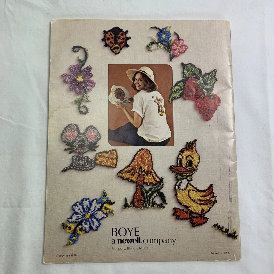 Boye 7711 I Taught Myself To Rush n Punch Book 70+ Transfer Patterns Punchneedle - Image 2 of 4