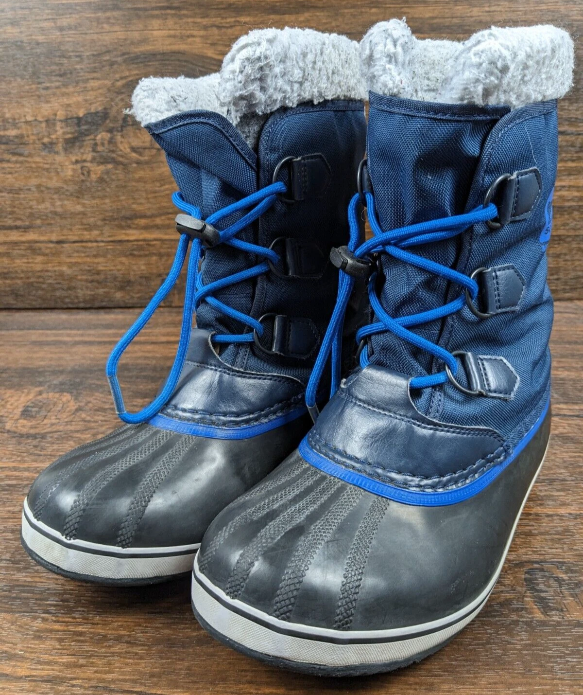 SOREL Boots Yoot Pac Nylon Winter Collegiate Navy Size 7 Waterproof Insulated