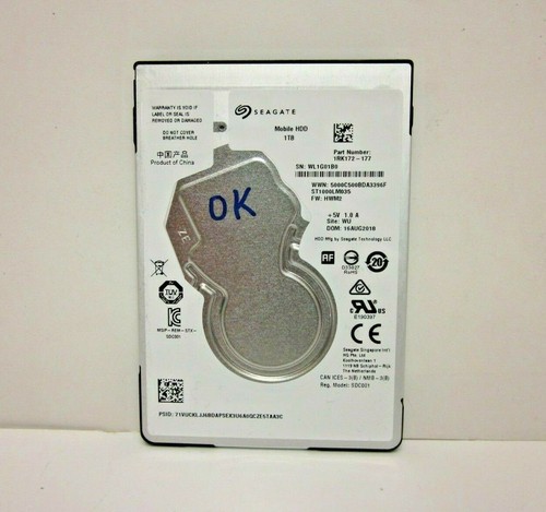 Disk Festplatte SATA 2.5 " Seagate Mobile HDD 1 TB ST1000LM035 P/N 1RK172-177