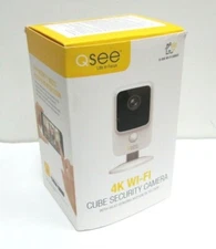 NICE  Q-SEE  4K UHD Smart Home Wi-Fi Cube Camera (White)  Free Ship MSRP $190