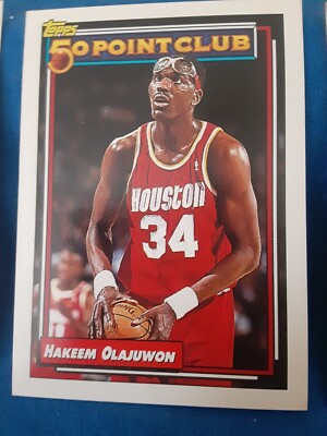 1992-93 Topps - #214 Hakeem Olajuwon