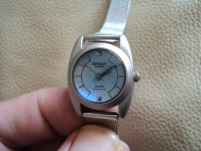Vintage Omax CS5002 Damen Quarzuhr Made in Japan funktioniert 