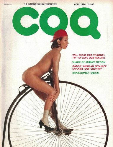 Coq April 1974 Girlie Magazine Men's Interest Color and B&W Photos