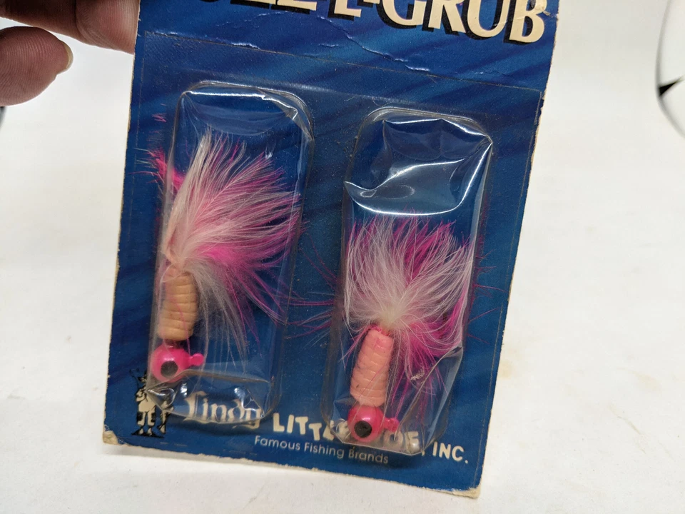 Babe Winkelman's Lindy Little Joe Fuzz E Grub Soft Body Jig NoS Vintage Lures - Image 3 of 4