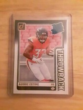Audric Estime *RC* 2024 Donruss *Rated Rookie Throwback* Card Denver Broncos