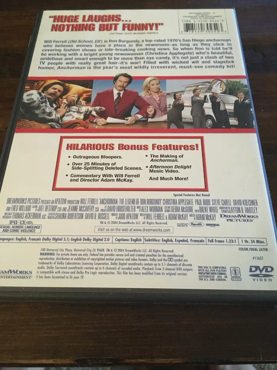  Anchorman 2: The Legend Continues (Blu-ray + DVD + Digital HD)  : David Koechner, Paul Rudd, Will Ferrell, Steve Carrell, Adam McKay:  Movies & TV