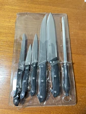 Omaha Steaks 6-Piece Knife Set With Sharpening Rod