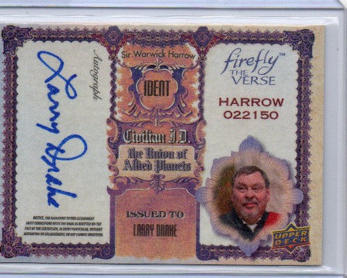 Firefly The Verse - Autograph Sketch & Patch Card Selection NM Upper Deck 2015 - Picture 11 of 21