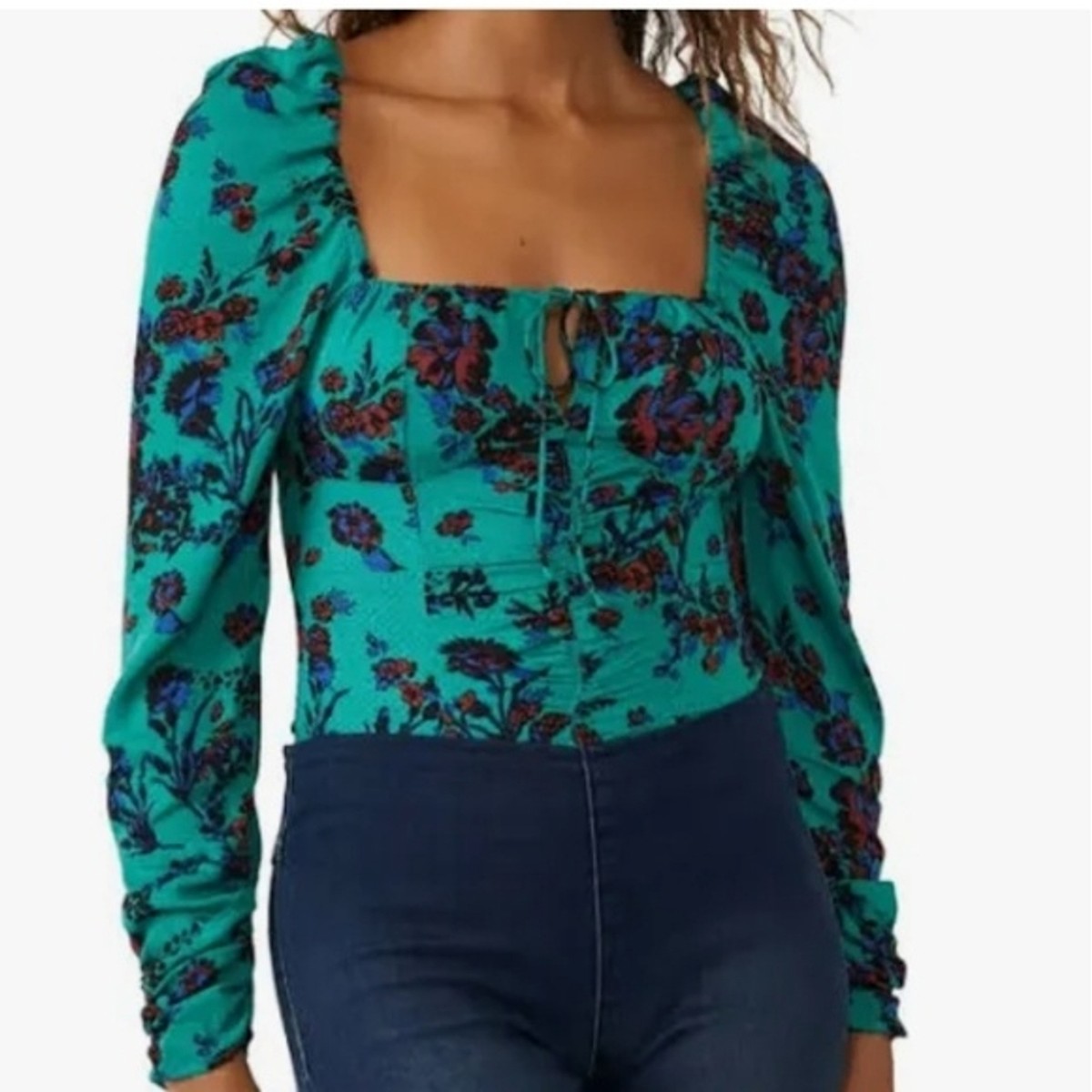 フリーピープル Free People Hilary Printed Top レディース シャツ トップス Green Combo Free People Hilary Printed Top in green combo size S | eBay